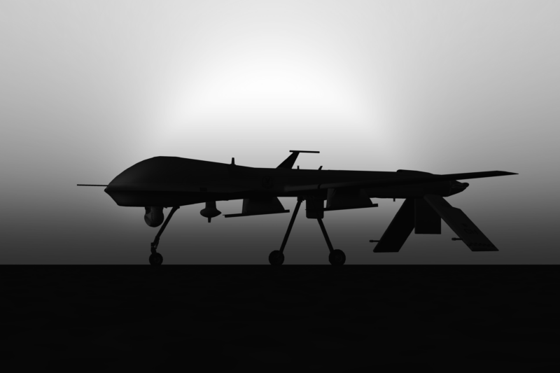 predator drone silhouette